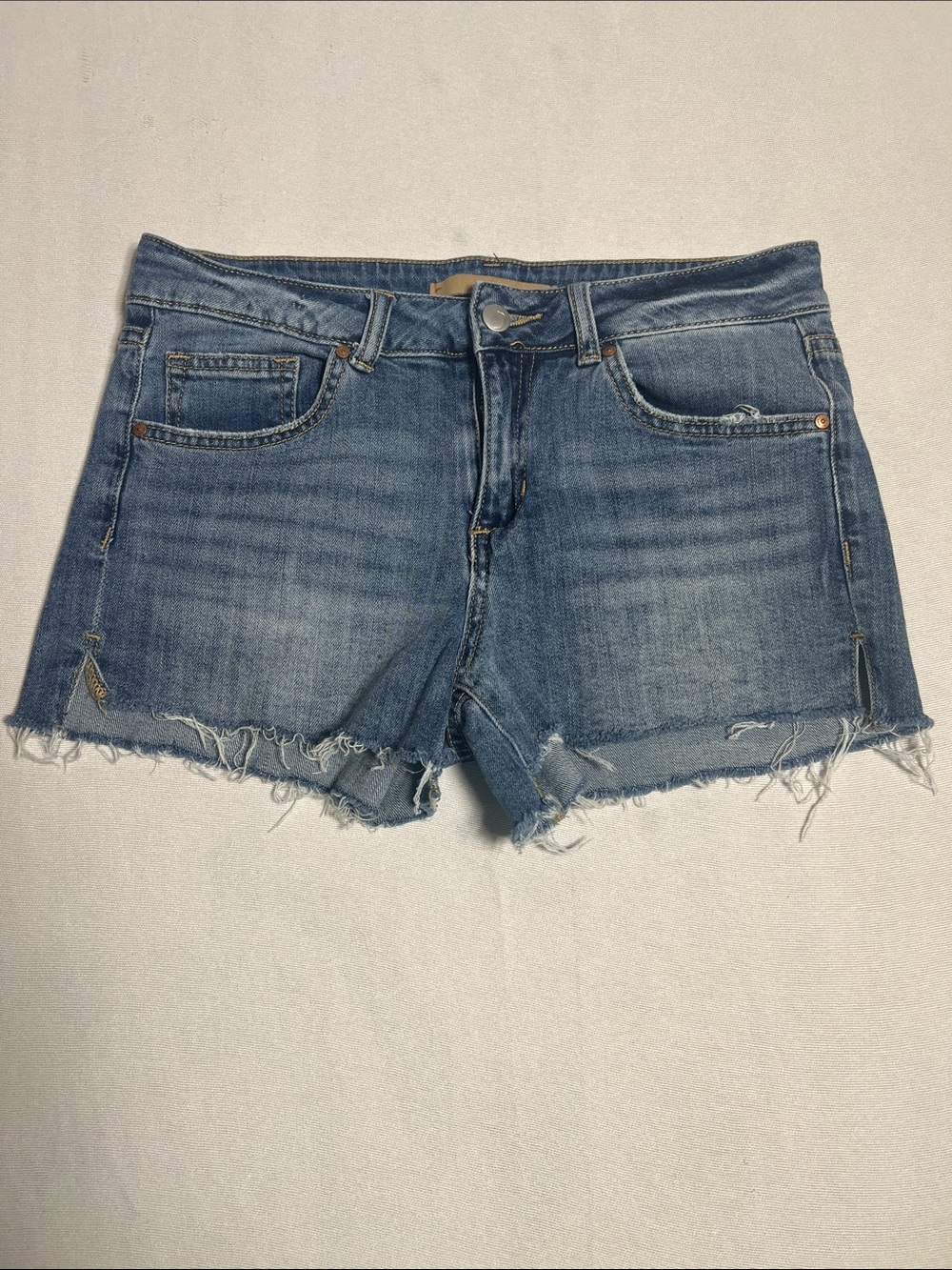Joe's Jeans Light Blue Frayed Denim Cutoff Shorts